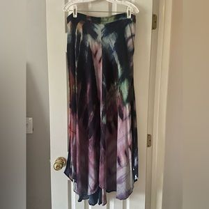 Tie dye maxi skirt